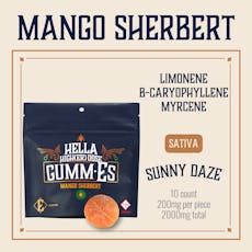 ELEVATE - HELLA HIGH(ER) DOSE GUMM-ES - GUMMIES - 2000MG - 10PK - MANGO SHERBERT - SATIVA