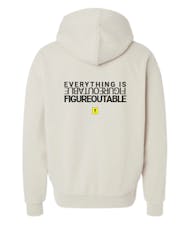 PUBLIC Hooded Sweatshirt - Ivory Size XXL