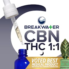 1:1 CBN:THC MCT Tincture (100mg)