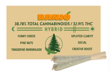 2J'S Cannabis - Banjo - 2pk Joint Prerolls