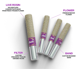 Jeeter Live Rosin Cannons 0.5g (3pk) - Purple Doja