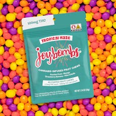 Joybombs | Tropical Haze (H) Candy-Coated Fruit Chews | 40 Pack (100mg)