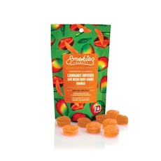 Smokiez Live Resin 100mg Gummies Sweet Mango Sativa