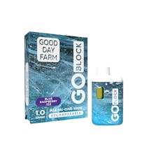 GDF: GO Block Vape | Blue Raspberry Ice | All-In-One | 1g