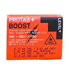 Level | Boost Protab | Extra Strength THC Tablets | 100mg | 5 ct