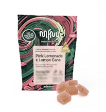 Live Resin Pink Lemonade X Lemon Cane Gummies 100mg (10-Pack | 10mg Each)