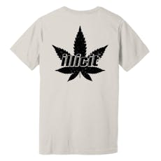 Illicit Leaf Logo T-Shirt | Black