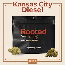 ROOTED - PREPACK - 28G - KANSAS CITY DIESEL - SATIVA