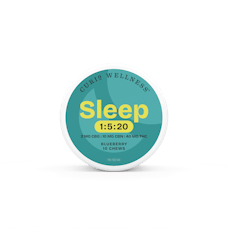 Curio Wellness: Sleep Chews | Blueberry | 1:5:20 CBG:CBN:THC | 400mg | 10pk