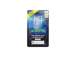 PUFF | Alien OG | 5pk Preroll | 2.5g (.5g)