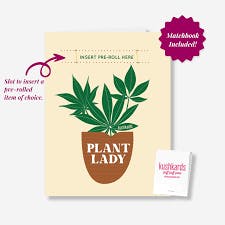 Plant Lady Greeting Card with Matchbook