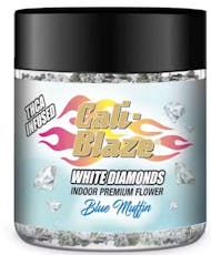 3.5G White Diamonds Infused Cali-Blaze Blue Muffin
