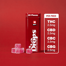 Drops - Cranberry Daydreamy (H) 1:1 CBD:THC 100mg 20PK