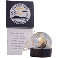 Taste of the Island | 1g Pressed Dry Sift Hash | Island Sun