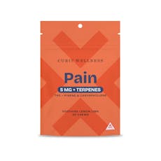 Lemon Lime "Pain" 100mg gummies - Curio Wellness