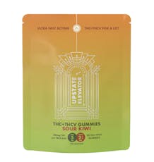 Upstate Elevator Operators | Sour Kiwi THC + THCV Ultra Fast Acting Gummy | 20ct/5mg | 100mg