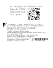 FIND. Preroll 1g Single Critical Crumb (H) 01459 TC 19.32%