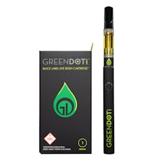 Green Dot | 1g Black Live Resin Cart | Red Rose