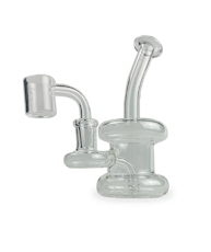 SirEEL - 6" Bent Neck Clear Hanger Rig with Banger