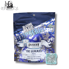 Anarchy Blazing Blue Raspberry Gummies | 200mg