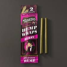 Tuxedo I Hemp Wraps I Berry 2pk