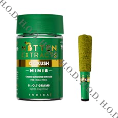 Mitten Extracts OG Kush Liquid Diamond Infused Pre-Roll .7g 5 Pack