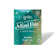 GRON - Dark Chocolate High-Dose Mini Bar (H) 100mg THC Bar