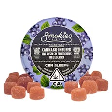 Smokies | LR Fruit Chews 100mg | CBN Blueberry (2:1)