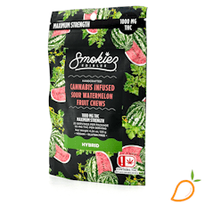 1000mg Sour Watermelon Hybrid Fruit Chews Smokiez