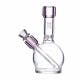 6" Bong - Clear with PINK
