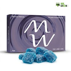 Gummies: Rest+Sleep Blueberry Indica Gummies 10mg THC 5mg CBN 2.5mg CBD