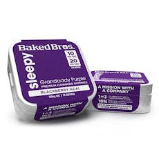 Baked Bros - Gummies 2:1 - Sleepy Blackberry Acai (I) (200mg CBD/100mg THC)