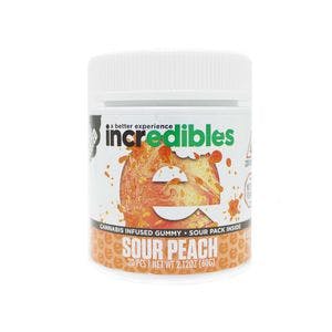 Incredibles Sour Peach Gummies