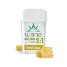 Wana: Ratio Gummies | Exotic Yuzu 2:1 | 200mg CBD : 100mg THC | 10pk