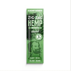 Zig Zag Hemp Wraps 2pk - Natural