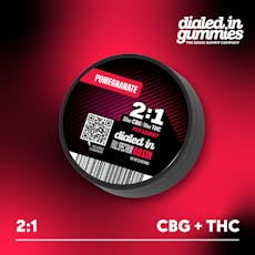 Pomegranate 2:1 CBG:THC Rosin Gummies