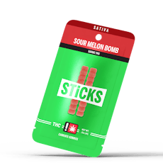 Sticks 100mg Sour Melon Bomb 2-Pack Gummy