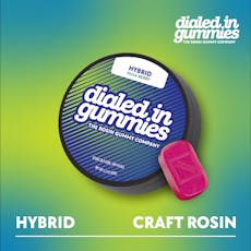Dialed In Gummies Classic Live Rosin 100mg Gummies Hula Berry Hybrid