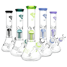 Diamond Glass Perc Bong 11" $125