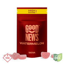 Watermelon (Sativa) - Gummies - High Dose - 550mg - 5 day - Good News
