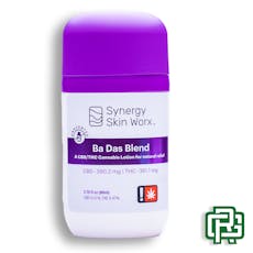 "Ba Das Blend" Unscented Lotion | 2.7oz 750mg 1:1 (THC:CBD) | Synergy Skin Worx
