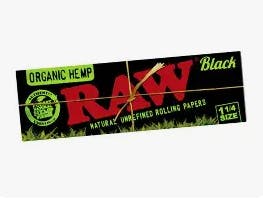 Raw Black Organic 1 1/4 Papers