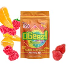 OGEEZ! RSO 100mg Gummies Raspberry Orange