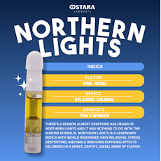 Northern Lights (Indica) Distillate Cart - 1g