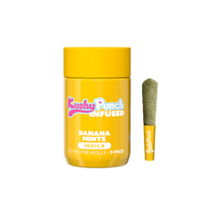 Kushy Punch: Infused Pre-Roll Pack | Banana Mintz | 0.5g ea | 5pk