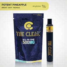 The Clear Vape Disposable 0.5g- Potent Pineapple