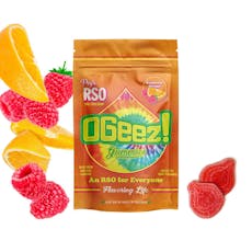 OGEEZ RSO Gummies 100mg (10pk) - Raspberry Orange