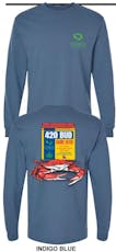 Elevated Long Sleeve-Crab T-Shirt-Indigo 3X