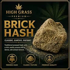 High Grass Premium | Dulce De Uva (I-H) Brick Hash | 1g