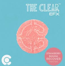 The Clear EFx Strawberry Banana 10pk 100mg Gummies-H
